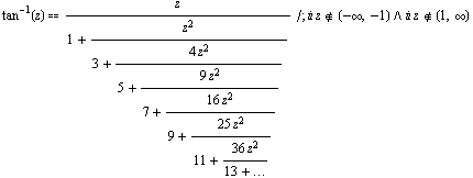 PI as continued fraction