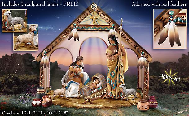 Native American Style Nativity Of The Christmas Star Nativity Set Collection - Exclusive Native American Style Christmas Nativity Set is a Market First Unique Christmas Decoration Idea Not to be Missed!