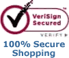 Verisign Seal 100% Secure Shopping